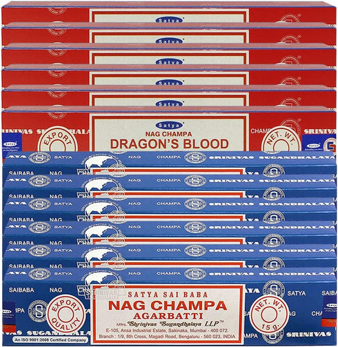 Nag Champa Incense Sticks And Dragon'S Blood Incense Sticks With Incense Holder Bundle For Home Fragrance And Spiritual D©cor
