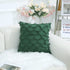 decorUhome Forest Green Decorative Pillow Covers 18 x 18 Inch Pack of 2 Boho Throw Pillow Covers for Sofa and Couch, 100% Cotton