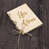 Amosfun 2Pcs Creative His and Her Vow Books Brown Kraft Paper Booklet for Wedding Journal Engagement Gift Wedding Favors