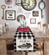 Sambosk Farmhouse Cow Truck Table Runner, Buffalo Check Table Runners for Kitchen Dining Coffee or Indoor and Outdoor Home Parties Decor 13 x 72 Inches