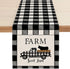 Sambosk Farmhouse Cow Truck Table Runner, Buffalo Check Table Runners for Kitchen Dining Coffee or Indoor and Outdoor Home Parties Decor 13 x 72 Inches