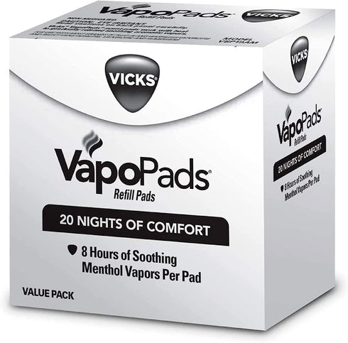 Vicks VapoPads, 20 Count – Soothing Menthol Vapor Pads for Vicks Humidifiers, Vaporizers, Waterless Vaporizers, and Plug-Ins, VSP-19