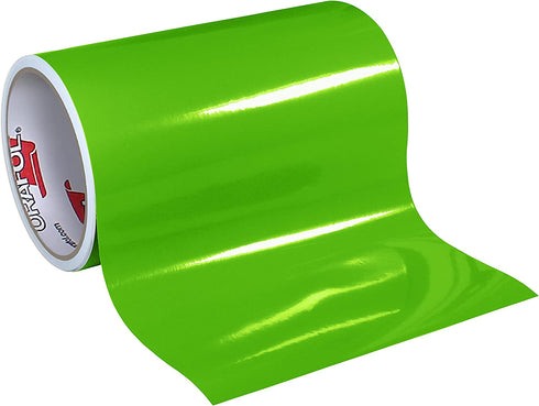 12" x 10 ft Roll of Glossy Oracal 651 Lime Tree Green Adhesive-Backed Vinyl for Craft Cutters, Punches and Vinyl Sign Cutters by VinylXSticker