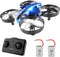 ATOYX Mini Drone for Kids & Beginners, Indoor Portable Hand Operated/RC Nano Helicopter Quadcopter with Auto Hovering, Headless Mode & Remote Control, Children's Day Gift for Boys and Girls -Blue