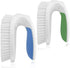 Amazer Scrub Brush for Cleaning, 2-Pack Deep Cleaning Nylon Brush Set with Handles, Heavy Duty Grout Corner Brushes with Comfort Grip for Bathroom, Floor, Tub, Carpet, Shower, Tile and Kitchen