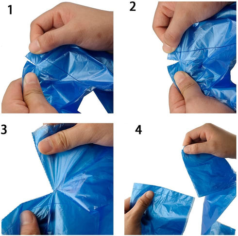 HOMMP Medium Trash Bags, 7 Gallon, 120 Counts/ 6 Rolls