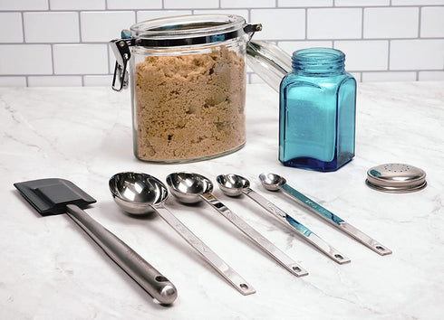 RSVP International Measuring Spoons, Long, Stainless Steel