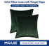 MIULEE Pack of 2 Decorative Velvet Throw Pillow Cover Soft Pillowcase Solid Square Cushion Case for Sofa Bedroom Car 20x20 Inch 50x50 cm Army Green