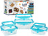 STRETCH and FRESH by Emson Silicone Food Storage Containers Airtight Lids for Solid Food and Leak-Proof for Soups and Sauces, Freezer-Safe BPA-Free Stackable Meal Prep Container As Seen On TV (12)