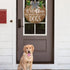 Welcome Wreath Sign for Front Door Decor - We Hope You Like Dogs Farmhouse Door Hanging,Unique Housewarming Gift for Dog Lovers Women 12 x 12 Brown