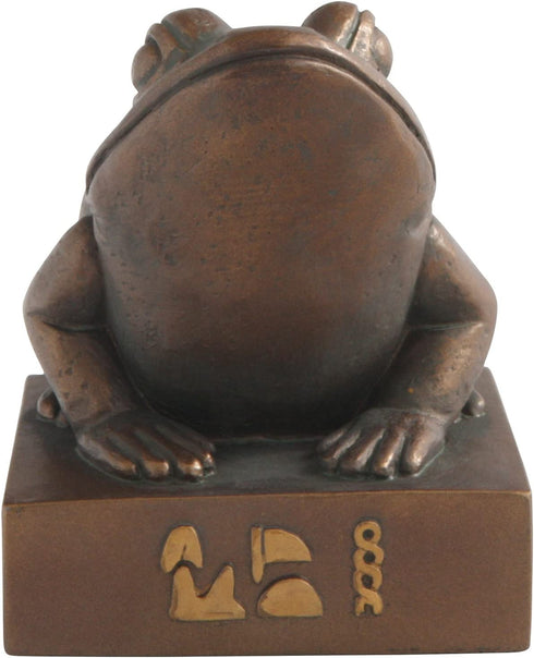 Culture Spot Egyptian Frog Goddess Heket Kek Statue with Bronze Finish | Ancient Treasures Collection | Indoor Placement | Durable Construction | 5 Inches Tall