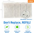 4 Pack Moisture Absorbers Dehumidifier Refill Bag to Get Rid of Odors & Damp Air | Pellet Packs for use in Refillable Bucket for Basement Closet Home RV and Boating Refills Unscented Fragrance Free