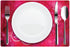 Valentine Placemats Set of 4 Pink Heart Placemats for Dining Table Reversible Heat Resistant Valentine's Day Cloth Placemat for Holiday Valentine Decorations