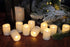 DRomance Flameless Flickering LED Votive Candles with Remote, Battery Operated TeaLights Battery Included,Warm White Light 1.5 x 2 inch Set of 10 for Christmas Decoration
