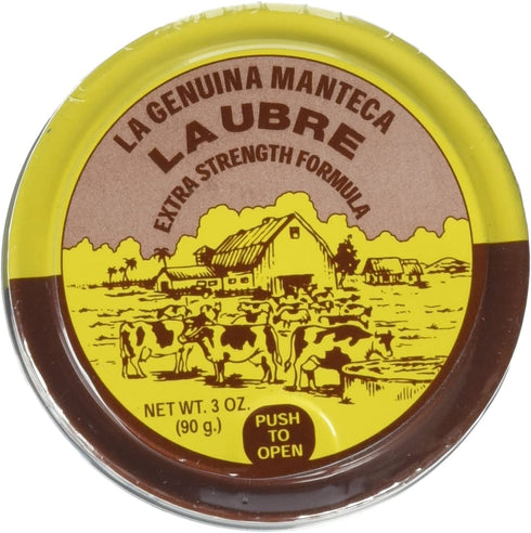 La Genuina Manteca Ubre Tin/Lata 3 Oz. (90g.) 2-PACK Extra Strength Formula