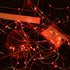 Mikasol Fairy Lights Battery Operated, 4 Packs Mini 3*AAA Battery Powered Copper Wire Led Starry String Lights Firefly Lights for Bedroom, Christmas, Parties, Decoration (5m/16ft Red)