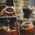 JARNAR Manual Coffee Bean Grinder ,Ceramic Burr ,Stainless Steel Handle with 1 Translucent Bottom Glass with Graduations Jars ?Hand Coffee Mill for Home Office and Travelling