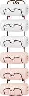 Bextsrack Towel Rack Wall Mounted Metal Wine Rack Towel Shelf Holder Storage with 6 Compartments for Bathroom Hand Towels, Washcloths - Bronze
