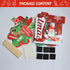 Christmas Photo Booth Props Kit, 32PCS Photo Props with Large Photo Booth Frame (20x28?), DIY Christmas Picture Props Selfie Accessories, Perfect for Xmas Holiday Party Decoration