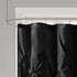 Laurel Black Shower Curtain , Solid Transitional Shower Curtains for Bathroom , 72 X 72