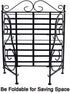 Sunnyglade Spice Rack, 2-Tier Foldable Shelf Rack Kitchen Bathroom Countertop, 2-Tier Standing Storage Organizer Spice Jars Bottle Shelf Holder Rack -Black