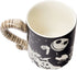 Silver Buffalo Disney Nightmare Before Christmas Jack and Moonlight Snake Sculpted Handle Ceramic Mug, 20 Ounces
