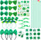 JOYIN 97PCS St. Patrick's Day Party Favor Accessories, 6 Serve Dressing-up Set, with Shamrock Hat Headband, Necklace, Bow Headband, Sequin Bow, Beards,Shamrock Tattoo,Sticker for Party Decoration