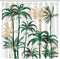 ECOTOB Palm Tree Shower Curtain for Bathroom, Tropical Hawaii Coconut Palm Trees Nature Paradise Plants Foliage Leaves Fabric Bathroom Decor Set with Shower Curtain Hooks, 72x72 Inch
