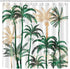 ECOTOB Palm Tree Shower Curtain for Bathroom, Tropical Hawaii Coconut Palm Trees Nature Paradise Plants Foliage Leaves Fabric Bathroom Decor Set with Shower Curtain Hooks, 72x72 Inch