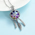 mingkejw Cremation Jewelry Dream Catcher Urn Necklace for Ashes for Women Men Feather Wing Keepsake Memories Ashes Hollow Pendant for Human Pet