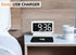 Housbay Digital Alarm Clocks for Bedrooms - Handy Night Light, Large Numbers with Display Dimmer, Dual USB Chargers, 12/24hr, Outlets Powered Compact Clock for Nightstand, Desk, Shelf