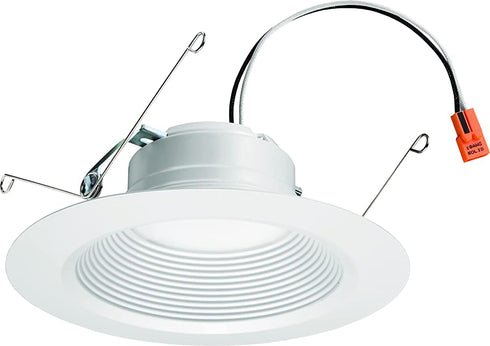 Lithonia Lighting 5/6 Inch White Retrofit LED Recessed Downlight, 12W Dimmable with 3000K Bright White, 835 Lumens