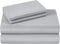 HOMEIDEAS King Size Bed Sheets - 6 Piece Set (Light Grey) - Extra Soft Brushed Microfiber 1800 Bedding Sheets, Deep Pocket, Wrinkle & Fade Free