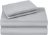 HOMEIDEAS King Size Bed Sheets - 6 Piece Set (Light Grey) - Extra Soft Brushed Microfiber 1800 Bedding Sheets, Deep Pocket, Wrinkle & Fade Free