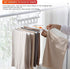 AIR&TREE 2 Pack Pants Hangers Space Saving,Anti-Rust Plastic Hangers,Durable and Sturdy Hangers for Pants Scarf Jeans Slack Trousers Ties Towels,Multiple Pants Hangers 6 in 1 (White)
