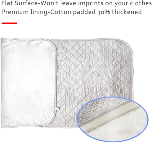 YQMAJIM Ironing Mat,Extra Large Thickened (47.25 x 21.55 inch) Ironing Blanket Portable Ironing Pad, Double-Side Using Isolate Heat Pad Table Top Countertop,Great Replacement for Ironing Board