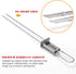 CMYK Barbecue Skewers, 6-Pack 13" Stainless Steel Grilling Skewers with Slider, Reusable Metal BBQ Shish Kebab Skewer Sticks