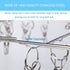 Stainless Steel Folding Clothes Drying Racks Laundry Drip Hanger Laundry Clothesline Hanging Rack Swivel Windproof Hook for Sock Set of 52 Metal Clothespins