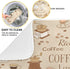 Coffee Maker Placemat Coffee Bar Mat Easy to Clean XL 18 x 24 Coffee Time