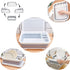 Collapsible Dish Drying Rack and Drainboard Set Portable Camp Dish Drainer Dinnerware Organizer Dish Rack Foldable Dying Dish Storage Rack for Kitchen Counter RV Camping Accessories