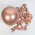 Princess Hot Rose Red Balloon Baby Pink Balloon Chrome Rose Gold Balloon Macaron Light Purple Balloon 132Pcs,Balloon Arch for Birthday of The Princess,Engagement,Graduation,Picnic,Baby Shower,Christmas or Party Decoration.