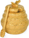 Boston International Ceramic Honey Pot & Dipper, 4 x 5.25-Inch, Honeycomb