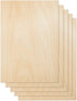 CRAFTIFF Plywood Board Basswood Sheets 1/16 inch, Thin Natural Unfinished Wood for Crafts, Hobby and Model Making – 1.5mm (5 Sheets)