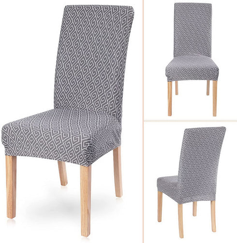 SearchI Dining Room Chair Covers Soft Stretch Removable Kitchen Parson Chair Slipcovers Set of 6 Chair Seat Protective Covers for Dining Room, Wedding, Banquet, Party, Decoration
