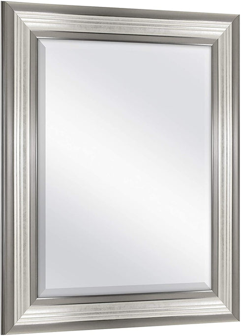 MCS 16x20 Inch Ridged Mirror, 21x25 Inch Overall Size, Silver (20578)