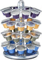 Nifty Nespresso Capsule Carousel 40 Coffee Pod Storage Holder, Spins 360-Degrees, Lazy Susan Platform, Modern Chrome Design, Home or Office Kitchen Counter Organizer