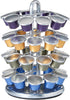Nifty Nespresso Capsule Carousel 40 Coffee Pod Storage Holder, Spins 360-Degrees, Lazy Susan Platform, Modern Chrome Design, Home or Office Kitchen Counter Organizer