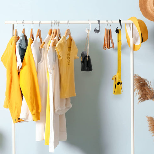 6 Packs Purse Hanger Hook Closet Organizer Handbag Rack Holder Plastic Purse Organizer for Closet Bag Hanger Exquisite Handbag Storage Hanging Tie Racks for Satchels Belt Scarf, Black, Grey and White