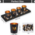 MerryNine Home Decor Candle Holder 4 PCS Set with Tray for Home/Coffee Table/Dining Table/Bathroom Atmosphere Christmas New Year Decorative Candle Holders