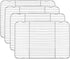 Baking Cooling Racks Pack of 4 -16.6''x11.6'', P&P CHEF Stainless Steel Wire Cooking Rack for Oven Use Cooling Drying Roasting, Non-toxic & Easy Clean, Fits Half Sheet Pan
